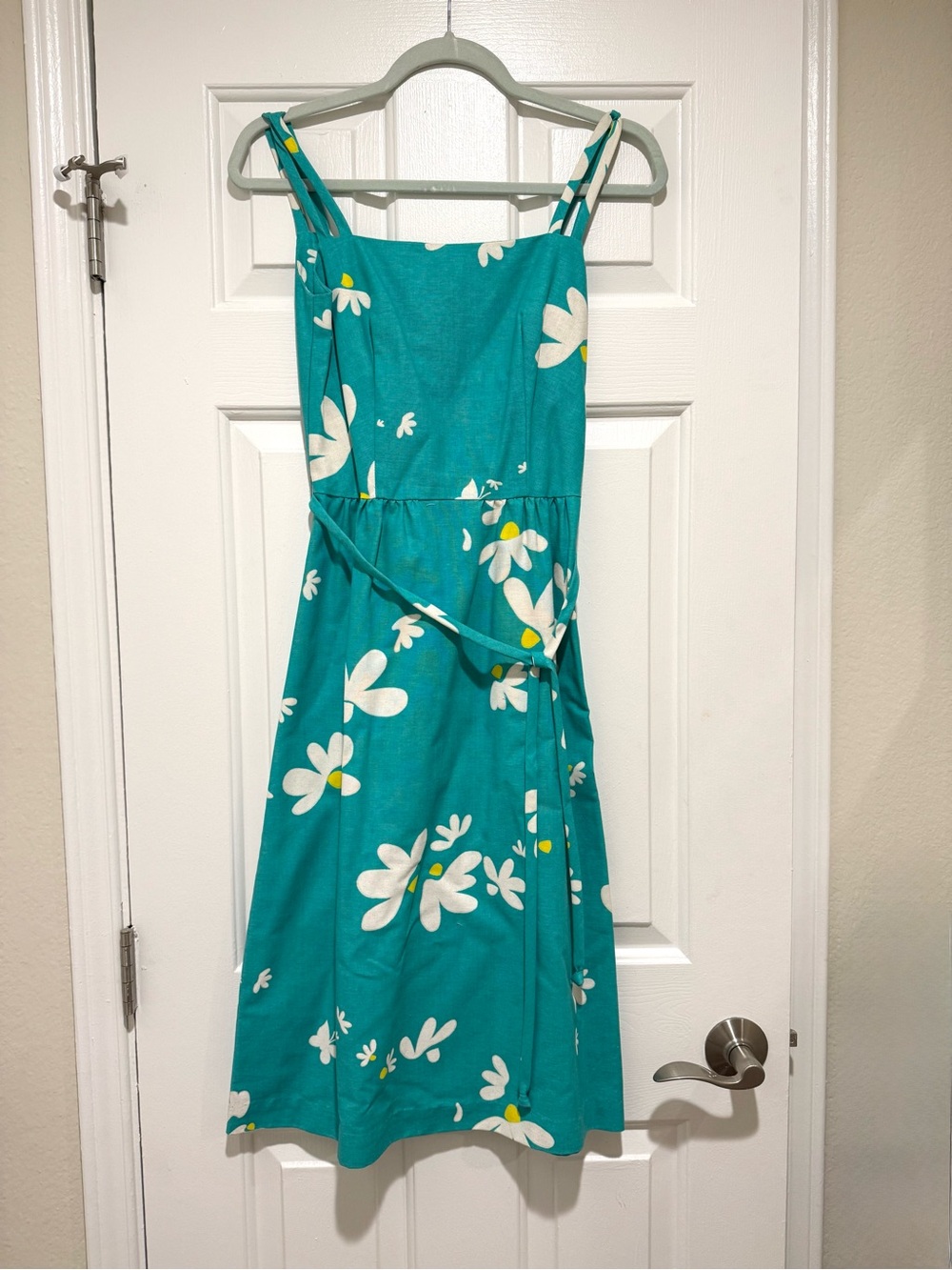 Vintage Malia Honolulu Hawaiian Floral Dress Blue XS/S